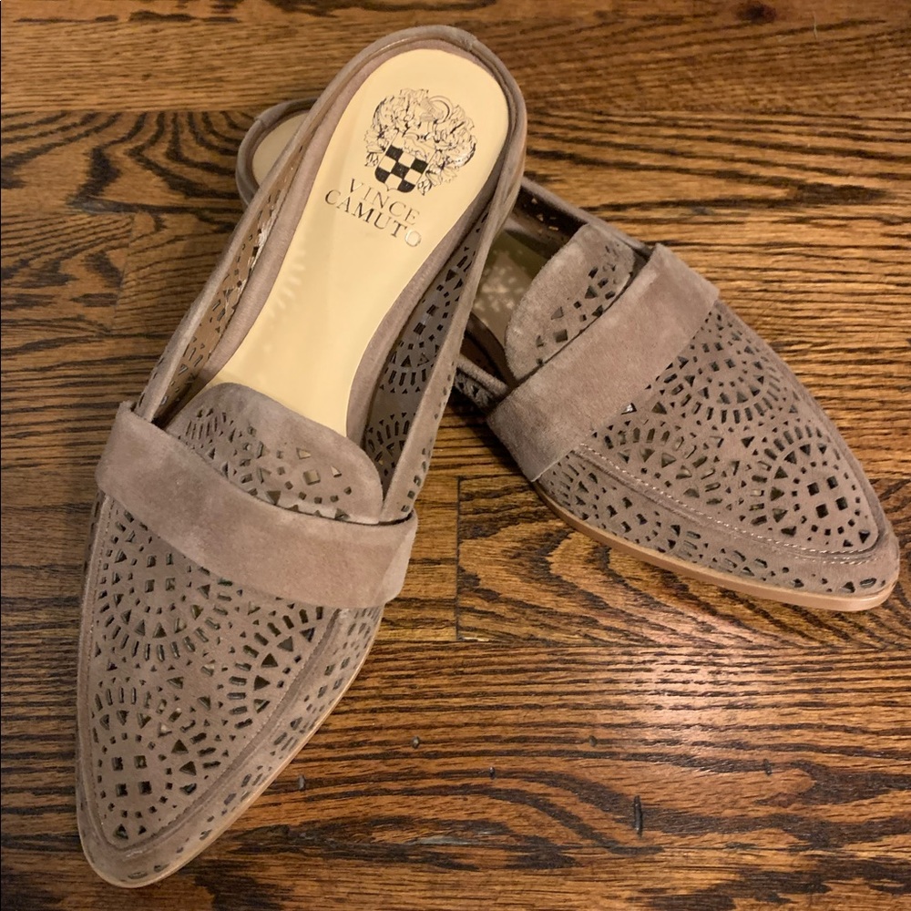 Taupe mules… Vine Camuto
